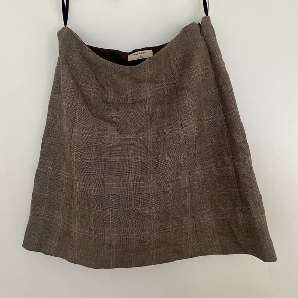 Aritzia Babaton Modern Mini Skirt Check Plaid Size6 - Picture 1 of 2